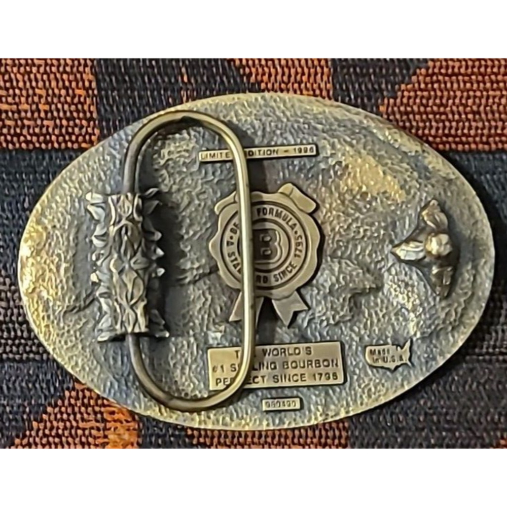 Vintage 90s 1996 Jim Bean Belt Buckle Collector Series in Original Packaging USA - Picture 11 of 14